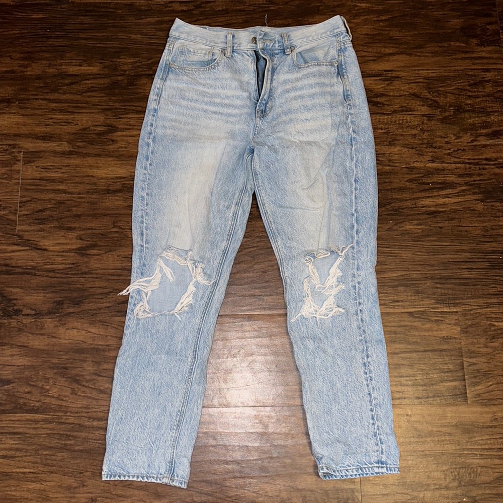 American Eagle mom jeans- little high rise